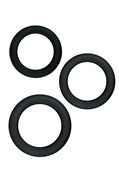 Набор из 3 чёрных эрекционных колец Renegade Diversity Rings Black - фото, цены