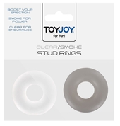 Комплект эрекционных колец Stud Rings White/black - фото, цены