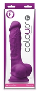 Фиолетовый фаллоимитатор на присоске 7 Dildo - 22,3 см. - фото, цены