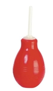 Красный анальный душ Anal Douche со светящимся в темноте кончиком - фото, цены