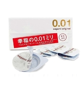 Супер тонкие презервативы Sagami Original 0.01 - 5 шт. - фото, цены