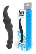 Чёрный стимулятор простаты Sex Expert - 20 см. - фото, цены