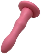 Розовый анальный фаллоимитатор на присоске - 15,5 см. - фото, цены