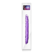 Фиолетовый двусторонний фаллоимитатор 14 Inch Double Dildo - 35 см. - фото, цены
