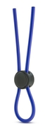 Синее эрекционное лассо Silicone Loop Cock Ring - фото, цены