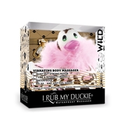 Белый вибратор-уточка I Rub My Duckie 2.0 Wild с леопардовым принтом - фото, цены