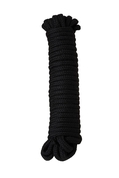 Черная текстильная веревка для бондажа - 1 м. - фото, цены