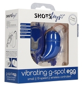 Синее виброяйцо Small Wireless Vibrating G-Spot Egg - фото, цены