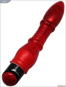 Красный гелевый вибратор Carrie - 25 см. - фото, цены
