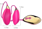 Парные розовые виброяца Sole Egg с пультом - фото, цены