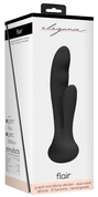 Черный вибратор G-Spot and Clitoral Vibrator Flair - 17,5 см. - фото, цены