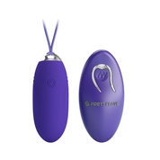 Фиолетовое виброяйцо Jenny-Yourth с пультом ду - фото, цены