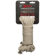Бондажная пеньковая верёвка Kink Bind Tie Hemp Bondage Rope 30 Ft - 9,1 м. - фото, цены