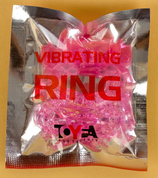 Розовое эрекционное кольцо с вибратором и подхватом - фото, цены