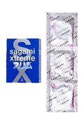 Розовые презервативы Sagami Xtreme Feel Fit 3d - 3 шт. - фото, цены