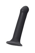 Черный фаллос на присоске Silicone Bendable Dildo L - 19 см. - фото, цены