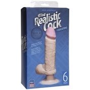 Вибромассажер-реалистик на присоске The Realistic Cock Ultraskyn Vibrating 6”- 21,6 см. - фото, цены