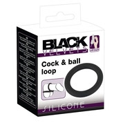 Черное эрекционное кольцо на пенис и мошонку - фото, цены