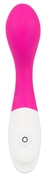 Розовый вибратор для массажа G-точки Sweet Smile - 18 см. - фото, цены