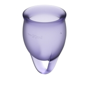 Набор фиолетовых менструальных чаш Feel confident Menstrual Cup - фото, цены