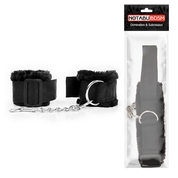 Черные наручники на регулируемых пряжках - фото, цены