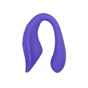 Фиолетовый гибкий вибростимулятор с пультом ду Anywhere Vibe - фото, цены