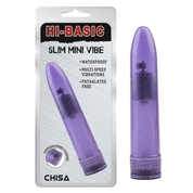 Фиолетовый мини-вибратор Slim Mini Vibe - 13,2 см. - фото, цены