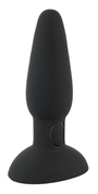 Черная анальная вибропробка с пульсацией в нижней части Thumping Anus Butt Plug - 15 см. - фото, цены