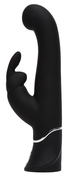 Черный вибратор-кролик G-Spot Stroking Vibrator - 24,2 см. - фото, цены