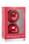 Красные вакуумные присоски с вибрацией Vibrating Suction Cup - фото, цены