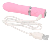 Розовый мини-вибратор Flirty - 11 см. - фото, цены