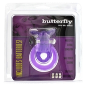 Эрекционное кольцо с вибрацией Cock Ball Ring Butterfly Jelly Vibe - фото, цены