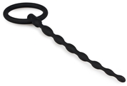 Черный силиконовый уретральный плаг Silicone Penis Plug - 16 см. - фото, цены