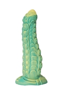 Зелёный фаллоимитатор с чешуйками Аллигатор - 22 см. - фото, цены