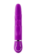 Фиолетовый вибратор-кролик Floral Fantasy с ушками - 22 см. - фото, цены
