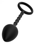 Эрекционное кольцо с каплевидной анальной пробкой Imbed Silicone Anal Plug and Cock Ring - фото, цены