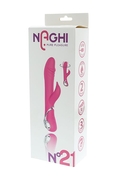 Розовый ротатор Naghi No.21 Rechargeable Duo Vibrator с клиторальным отростком - фото, цены