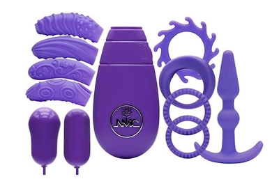 Фиолетовый вибронабор Flirty Kit Set - фото, цены