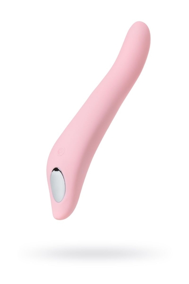 Розовый вибратор S-hande Kiss с ротацией - 21,4 см. - фото, цены