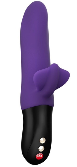 Фиолетовый пульсатор с клиторальным лепестком Bi Stronic Fusion - 21,5 см. - фото, цены