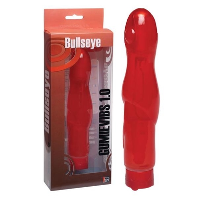 Красный вибромассажёр Bullseye - 16,5 см. - фото, цены