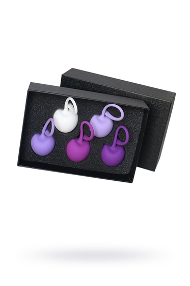 Набор из 5 вагинальных силиконовых шариков S-hande Cherry - фото, цены