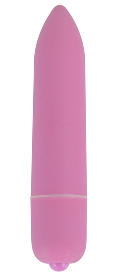 Розовая удлинённая вибропуля Power Bullet Pink - 8,3 см. - фото, цены