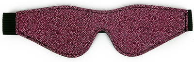 Сплошная черно-розовая маска на глаза на эластичных ремешках - фото, цены