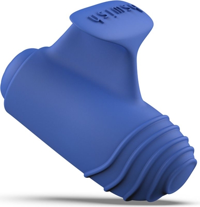 Синий вибростимулятор на пальчик Bteased Basic Finger Vibrator - фото, цены