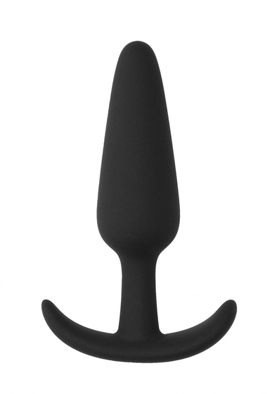 Черная анальная пробка для ношения Slim Butt Plug - 8,3 см. - фото, цены