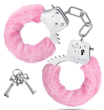 Розовые игровые наручники Cuffs - фото, цены