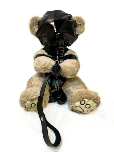Оригинальный плюшевый мишка в маске и наручниках - фото, цены