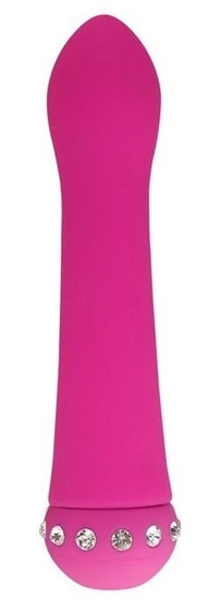 Розовый вибратор Sparkle Succubi Bliss Caressing Vibe - 14,2 см. - фото, цены
