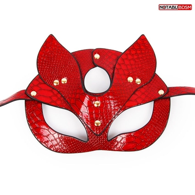 Красная игровая маска с ушками - фото, цены